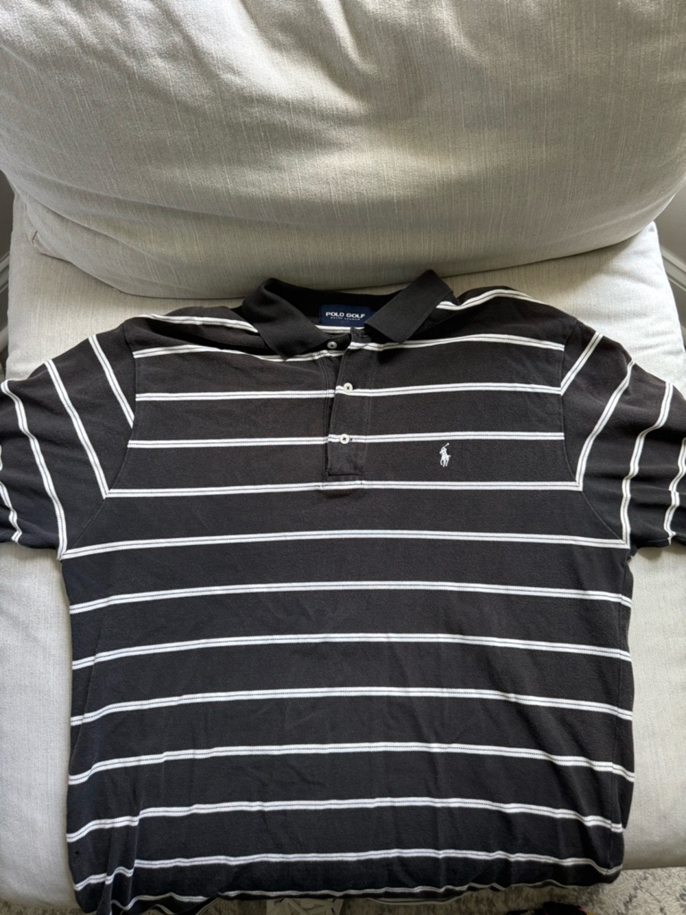 Polo Golf Ralph Lauren Striped Polo XL Black White